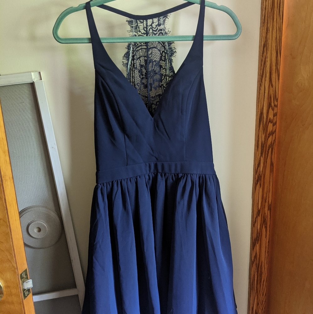 Navy cocktail dress